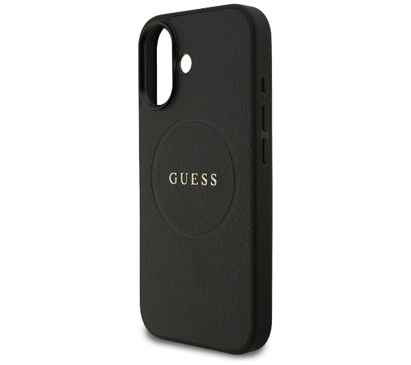 Guess Grained Ring MagSafe do iPhone 17 czarny
