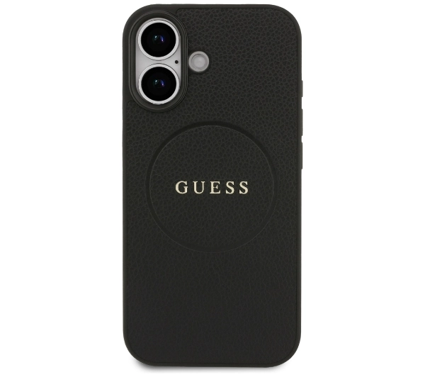 Guess Grained Ring MagSafe do iPhone 17 czarny