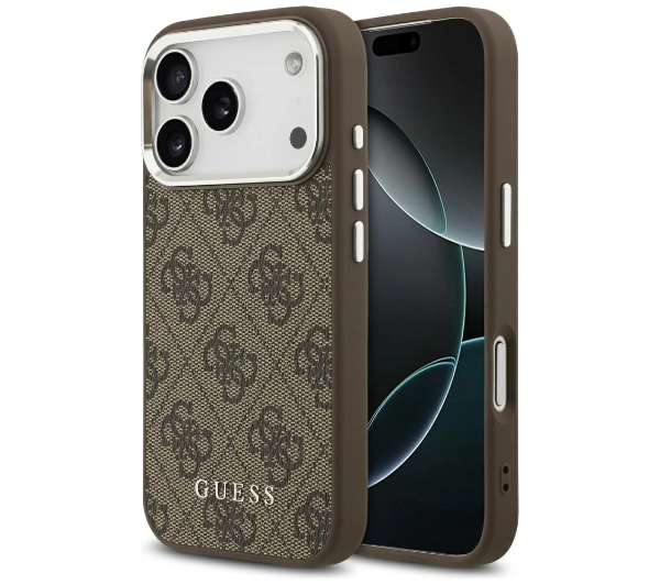 Guess 4G Classic Logo MagSafe do iPhone 17 Pro Max brązowy