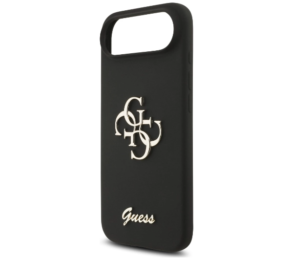 Guess Silicone Big 4G Script do iPhone Air czarny