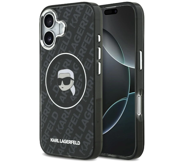 Etui Karl Lagerfeld IML Karl Head Logo MagSafe do iPhone 17 czarny
