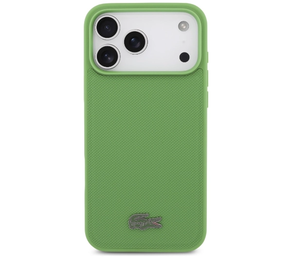 Lacoste Petit Pique Lacquer Logo MagSafe do iPhone 17 Pro Max estragon