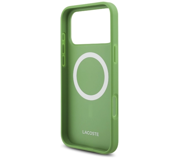 Lacoste Petit Pique Lacquer Logo MagSafe do iPhone 17 Pro Max estragon