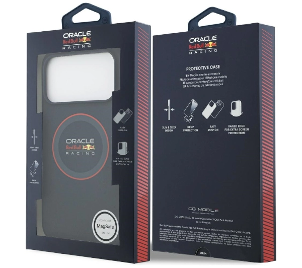 Red Bull Racing Silicone Red Ring MagSafe do iPhone 17 Pro Max Granatowy