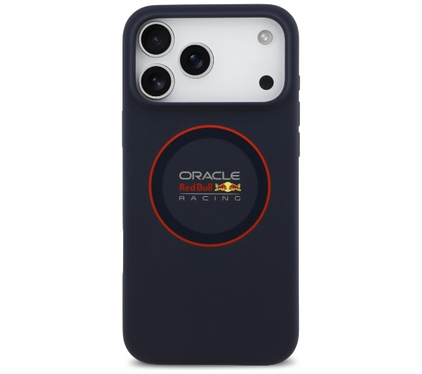 Red Bull Racing Silicone Red Ring MagSafe do iPhone 17 Pro Max Granatowy