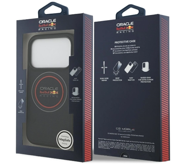 Red Bull Racing Meshed Logo And Red Ring MagSafe do iPhone 17 Pro Max Granatowy