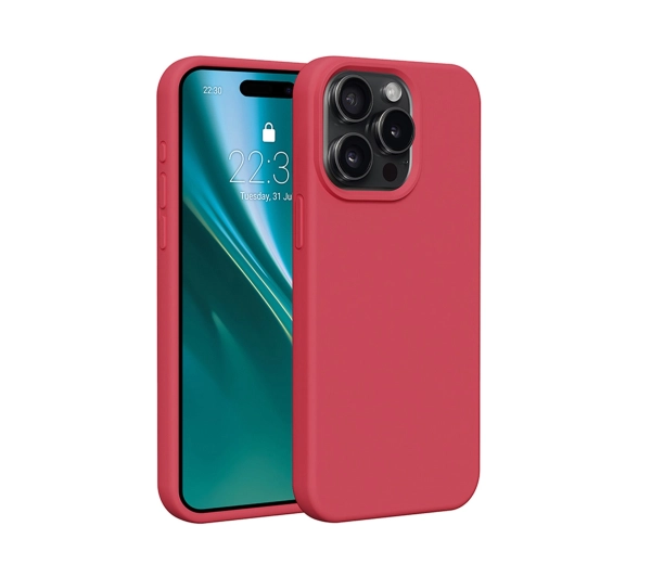 Etui ETTERI Silicone Case do Apple iPhone 15 Pro Malinowy