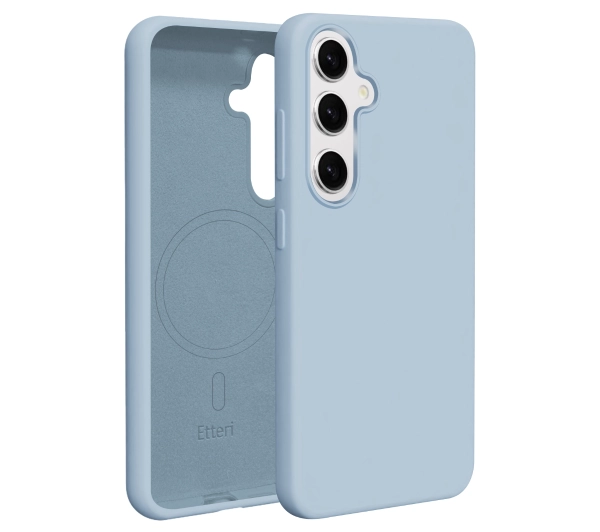 Etteri Silicone Case do Galaxy S25 Niebieski