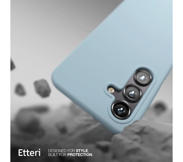 Etteri Silicone Mag Case do Galaxy S25 Edge Niebieski
