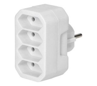 Orno OR-AE-13279/W 4x2P Euro, 4 gniazda Biały