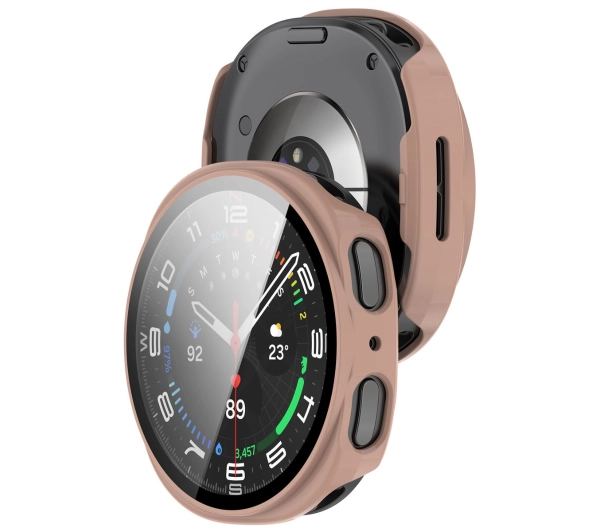 Bizon ze szkłem do Samsung Galaxy Watch 8 40 mm różowy