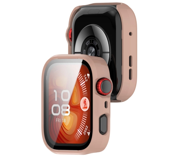 Bizon ze szkłem do Huawei Watch Fit 4 Pro różowy