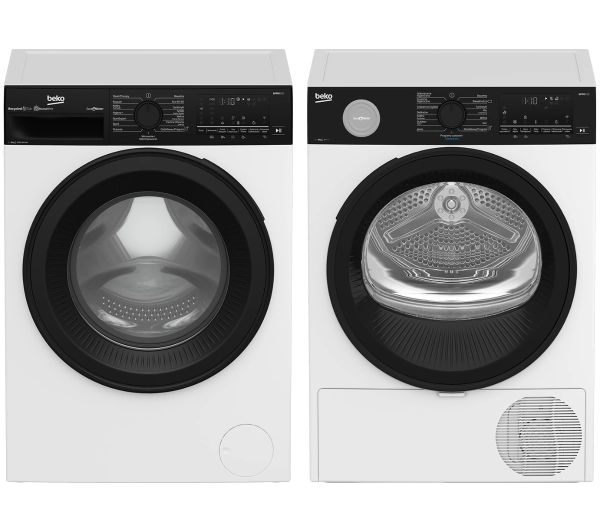 Zestawy pralka i suszarka - Beko pralka bPro500 B5WFT694111WBPBB SaveWater 9kg 1400obr/min + suszarka bPro500 B5T692411WBPBB SaveWater 52,1cm 9kg