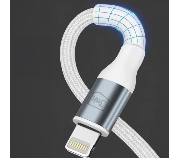 3mk Hyper Cable N-SERIES USB-C do Lightning 1m 9V/2A 20W Biały