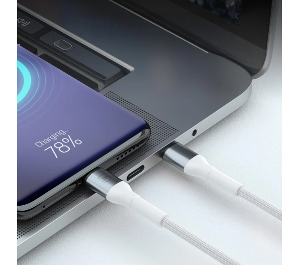 3mk Hyper Cable N-SERIES USB-A do USB-C 1m 9V/2A 18W Biały