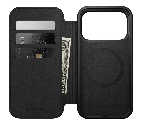 Nomad Modern Leather Folio do iPhone 17 Pro Jasnobrązowe