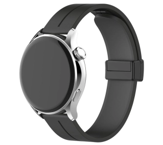 Bizon Strap Watch Silicone L Quick Release 18mm Czarny