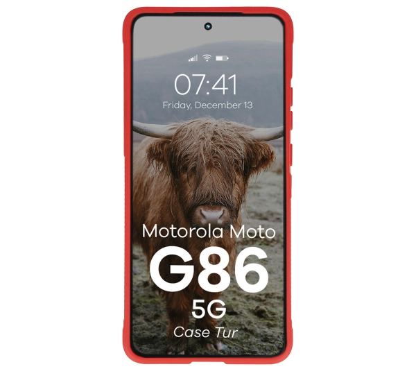 Bizon Pancerne Tur do Motorola Moto G86 Power 5G Czerwony