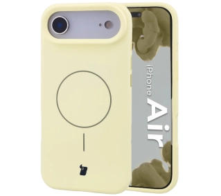 Bizon Silikonowe Soft  z MagSafe do Apple iPhone Air Jasnożółty
