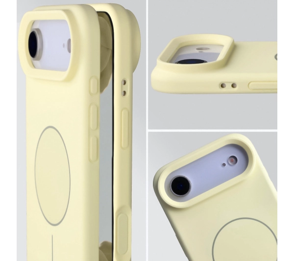 Bizon Silikonowe Soft  z MagSafe do Apple iPhone Air Jasnożółty