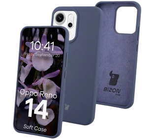 Bizon Silikonowe Soft do Oppo Reno14 Granatowy
