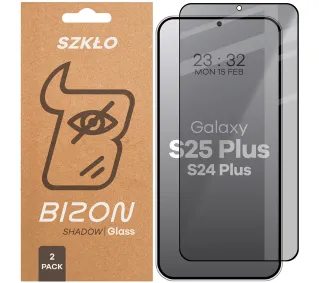 Bizon prywatyzujące pełne Edge Shadow Duo do Samsung Galaxy S25 Plus / S24 Plus