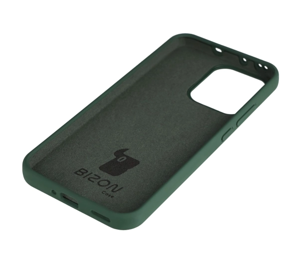 Bizon Silikonowe Soft do Oppo Reno14 Ciemnozielony