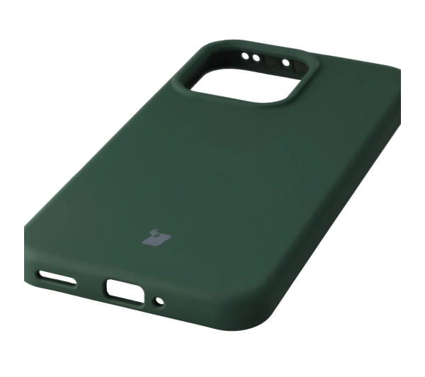 Bizon Silikonowe Soft do Oppo Reno14 Ciemnozielony
