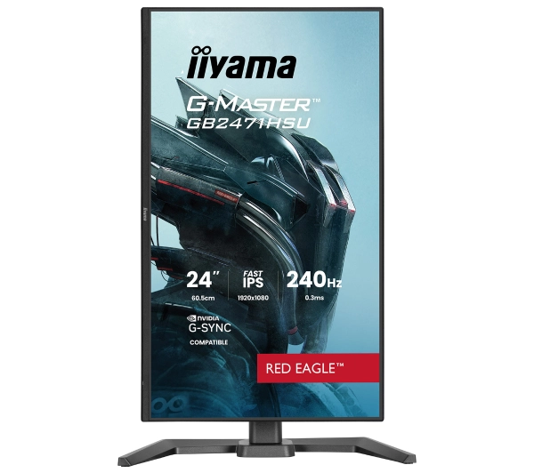 iiyama G-Master Red Eagle GB2471HSU-B1 23,8" Full HD Fast IPS 240Hz 0,3ms MPRT Gamingowy - Kup na Raty - RRSO 0%