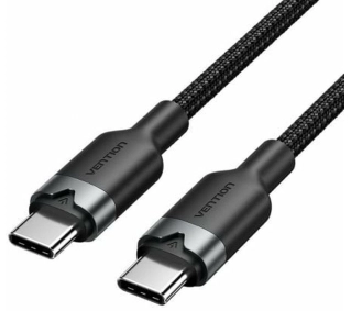 Vention USB-C do USB-C 3A 60W PD 2m Czarny