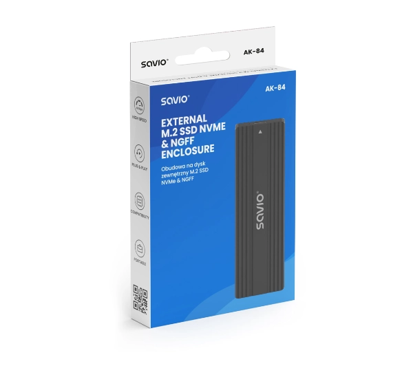 Savio AK-84 M.2 SSD NVMe & NGFF Czarny