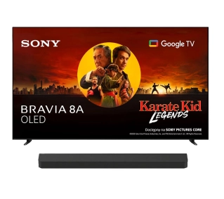 Sony BRAVIA 8A K-77XR8A 77" 4K OLED 120Hz Google TV Dolby Vision Dolby Atmos DTS-X HDMI 2.1 + Soundbar Theater Bar 8 - Kup na Raty - RRSO 0%