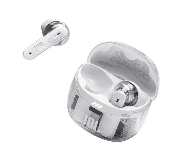 JBL Tune Flex 2 Ghost Edition Douszne Bluetooth 5.3 Biały - Kup na Raty - RRSO 0%
