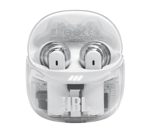 JBL Tune Flex 2 Ghost Edition Douszne Bluetooth 5.3 Biały - Kup na Raty - RRSO 0%