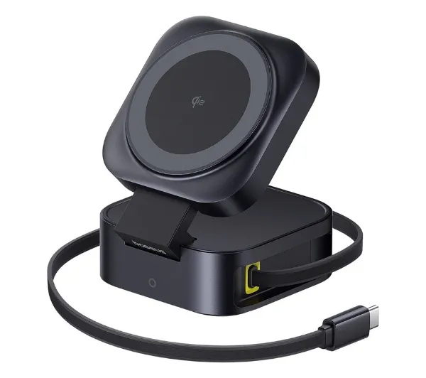 Baseus PicoGo 2w1 Qi2 67W Czarny