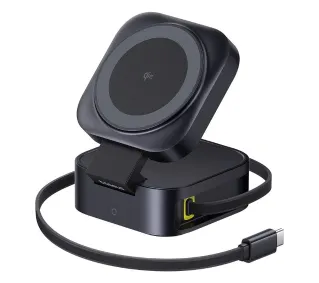 Baseus PicoGo 2w1 Qi2 67W Czarny