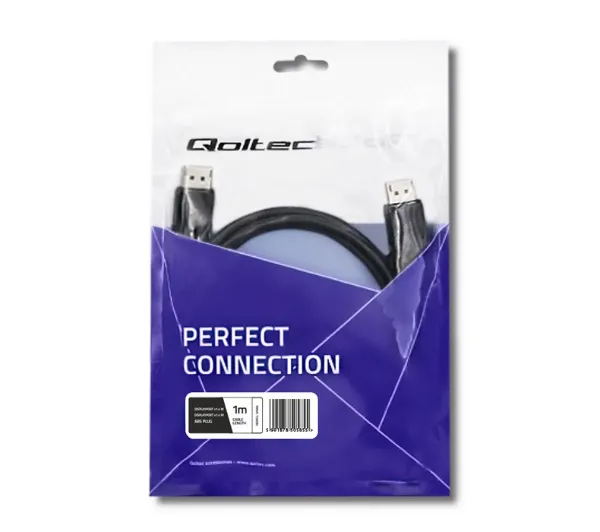 Qoltec V1.4 50585 1m Czarny