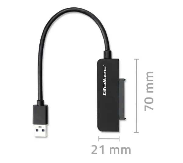 Qoltec 52268 SATA Przejściówka na dysk SSD HDD 2.5" USB 3.0