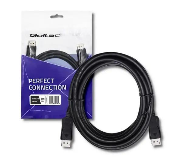 Qoltec V1.1 50455 5m Czarny