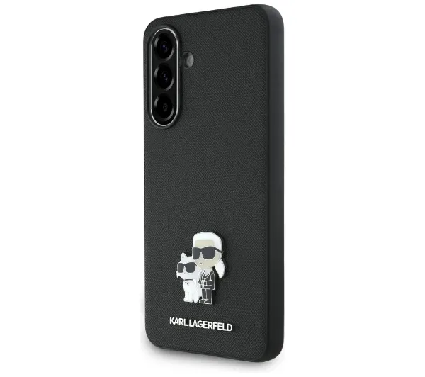 Karl Lagerfeld Saffiano w/ K&C Metal Logo do Samsung Galaxy A36 Czarny