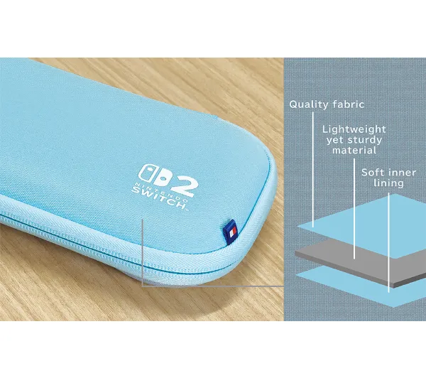 Hori Slim Tough Pouch do Nintendo Switch 2 Light Blue