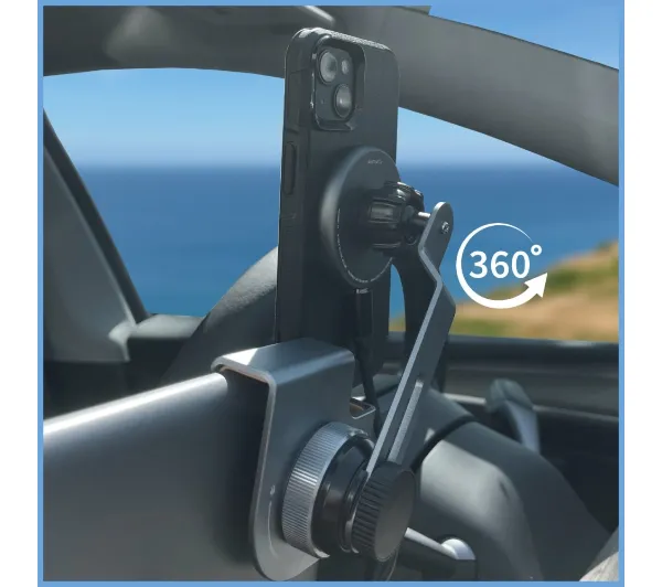 4smarts Screen Mount Qi2 Szary