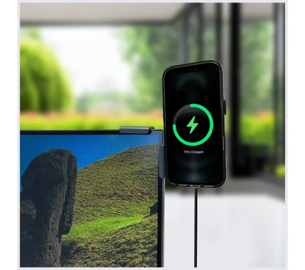 4smarts Screen Mount Qi2 Szary