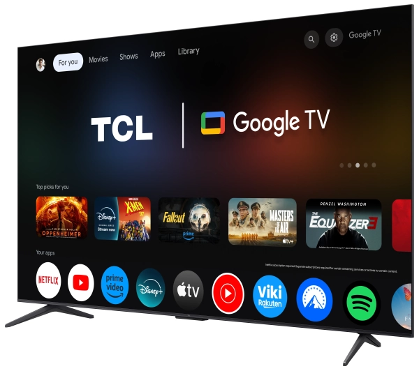 TCL 85C6K 85" QD-Mini LED 4K 144Hz Google TV Dolby Vision IQ Dolby Atmos HDMI 2.1 DVB-T2 + Soundbar TCL Q65H - Kup na Raty - RRSO 0%