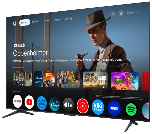 TCL 85C6K 85" QD-Mini LED 4K 144Hz Google TV Dolby Vision IQ Dolby Atmos HDMI 2.1 DVB-T2 + Soundbar TCL Q65H - Kup na Raty - RRSO 0%
