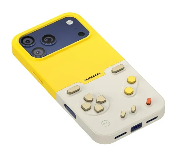 GAMEBABY AF4004 z kontrolerem do iPhone 17 Pro Max Żółty