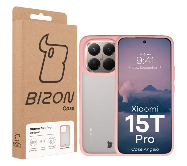 Bizon Angelo do Xiaomi 15T Pro z różową ramką
