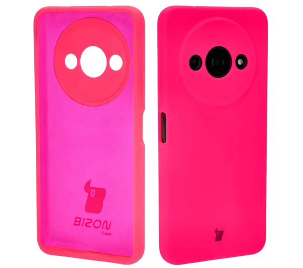 Bizon Soft Case do Xiaomi Redmi A3 4G Neonowy-różowy