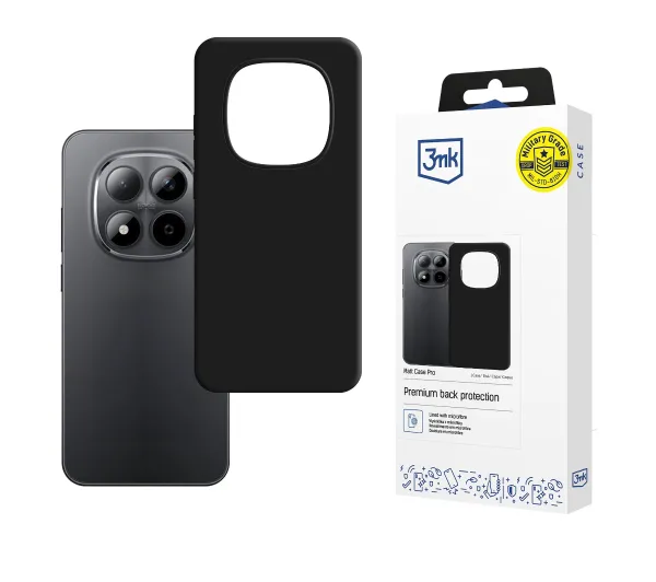 3mk Matt Case Pro do Redmi Note 15 Pro 5G Czarny