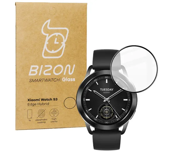 Bizon Glass Watch Edge Hybrid do Xiaomi Watch S3